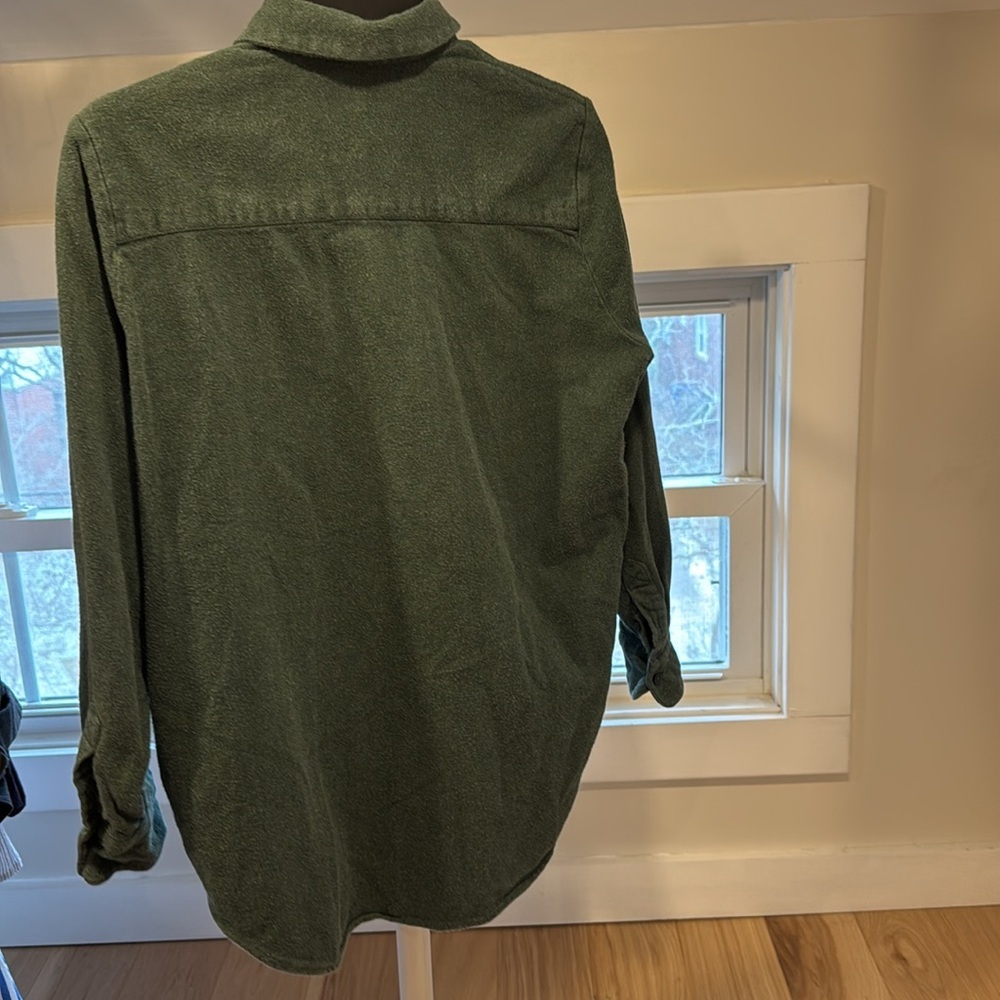 Madewell oversized green button down shirt, size XS - Picture 4 of 4